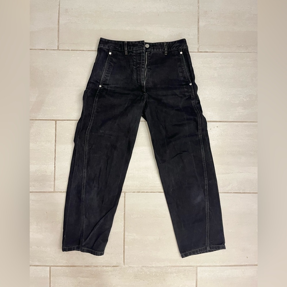 Lemaire twisted straight leg cropped jeans